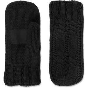 Women’s Chunky Cable Knit Cold Weather Mittens with Warm, Soft Lining